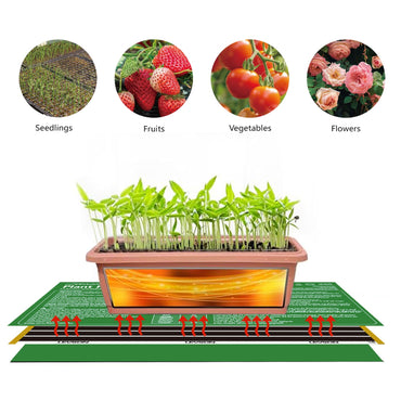LEVSON Seedling Heat Mat 30W with Thermostat & Timer - With Thermostat