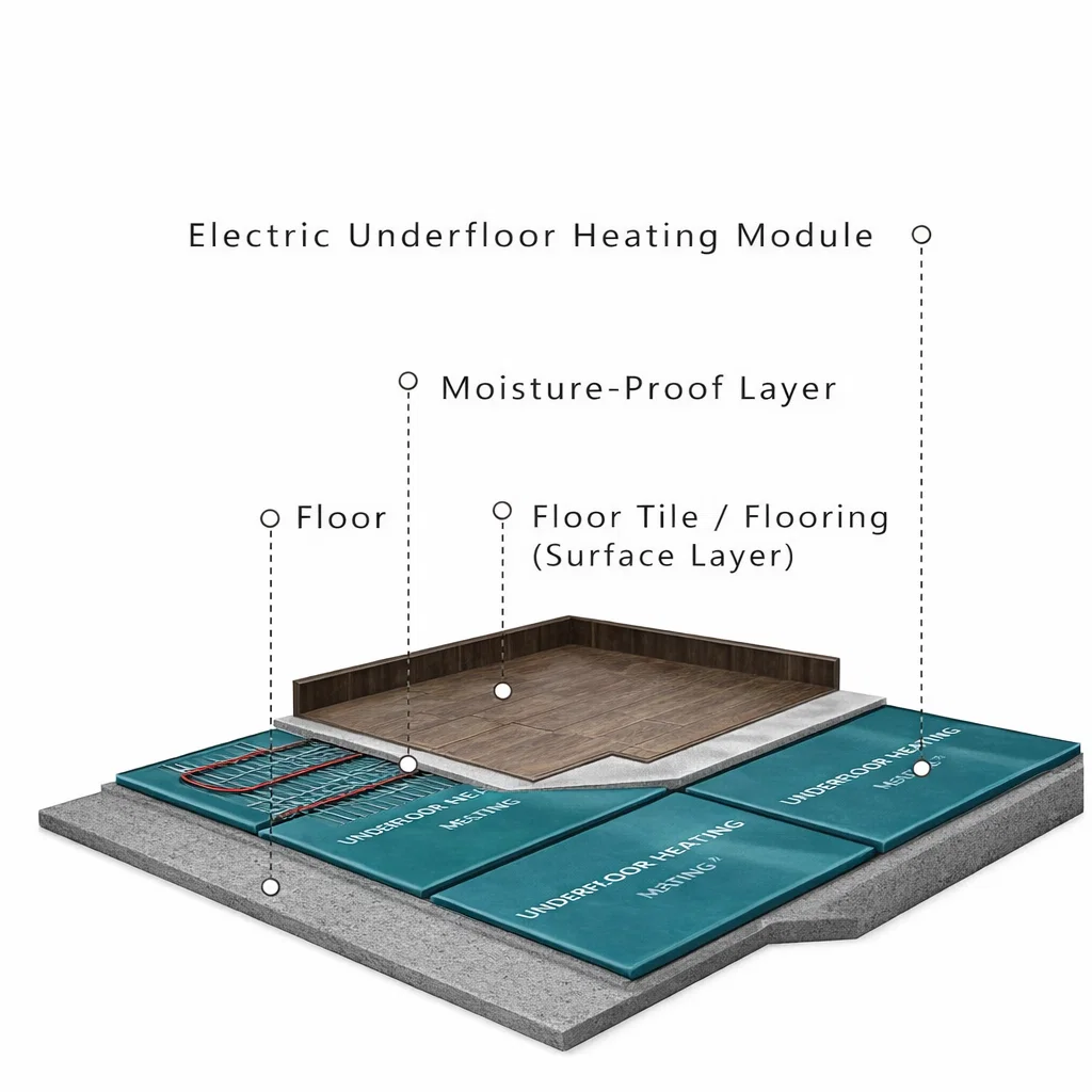 LEVSON Graphene Electric Underfloor Heating Module – 90W, 230V