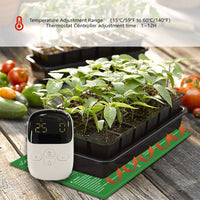 LEVSON Seedling Heat Mat 30W with Thermostat & Timer - With Thermostat