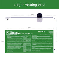 LEVSON Seedling Heat Mat 30W with Thermostat & Timer - With Thermostat