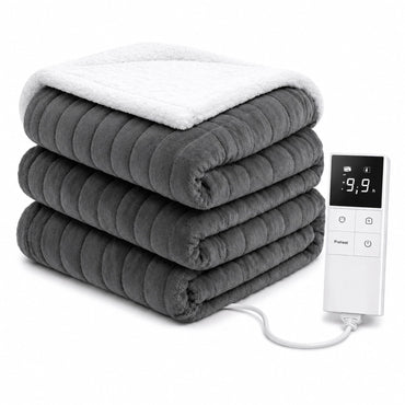 LEVSON Heated Throw Blanket - Grey 180 × 130 cm